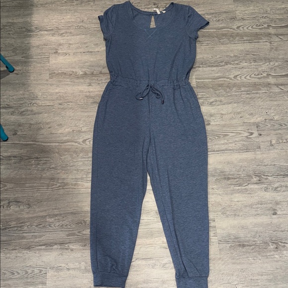 Cable & Gauge Heather Blue Jumpsuit - Picture 1 of 2